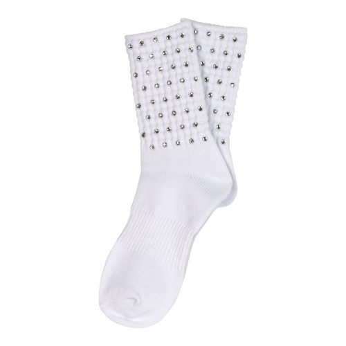 KSS-RCS-CL-ANKLE Kathleen Sassy Irish Dance Socks with Crystals - Ankle Length Keilys.com