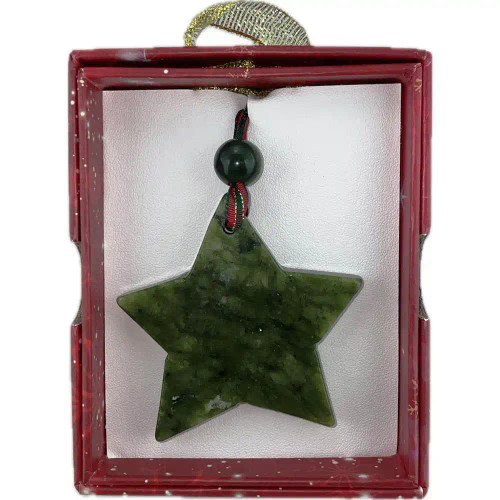 JCW-43305 Authentic Connemara Marble Christmas Tree Decoration Star Keilys.com