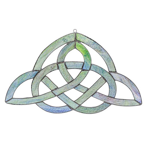 Multi-Colored Trinity Knot Window Piece White Background Keilys.com