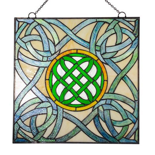 Tiffany Style Celtic Knot Window Keilys.com