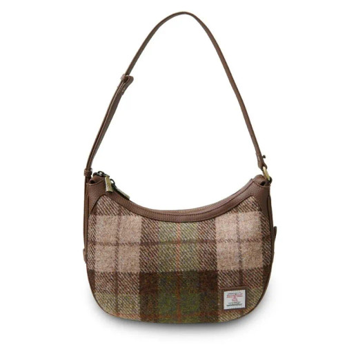 ISL-8355CHETTL00 Genuine Leather & Harris Tweed Elon Handbag Chesnut Keily’s.com
