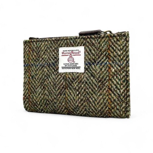 MCS-CB2408-COUNTRY GREEN Handwoven Ladies Harris Tweed Quilt Purse Keilys.com