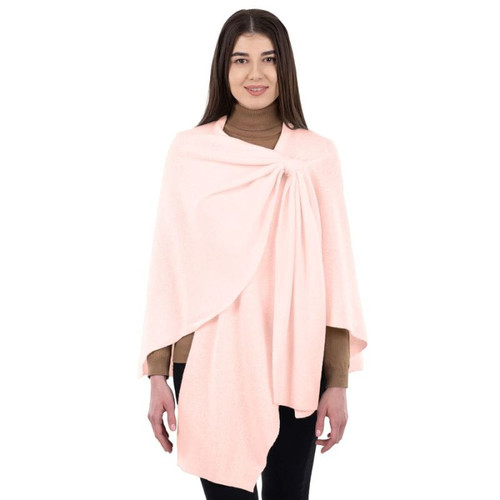 LLS105-908-OS Women's Irish Lambswool Shawl Pink Keilys.com