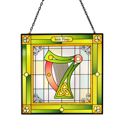 Irish Harp Design Suncatcher Studio Keilys.com