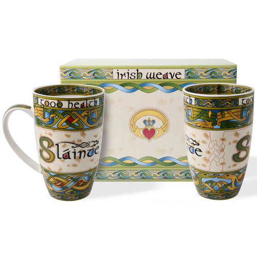 CL-73-7(Setof2) Irish Slainte Mug Set In a Gift Box Shop On Keilys.com