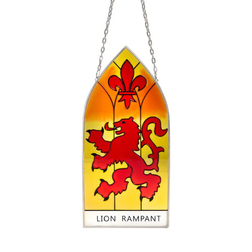Stained Glass Lion Rampant Panel Keilys.com
