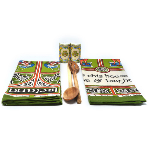 Celtic Peacock Blessing Tea Towels Set of 2 Keilys.com