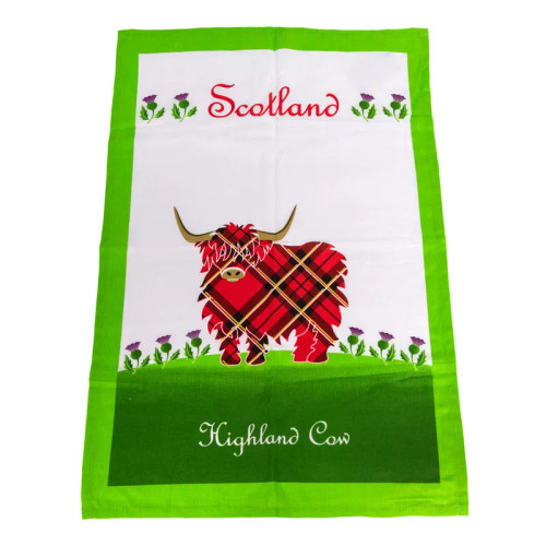 CL-88-73 Scotland Highland Cow Tea Towel Keilys.com