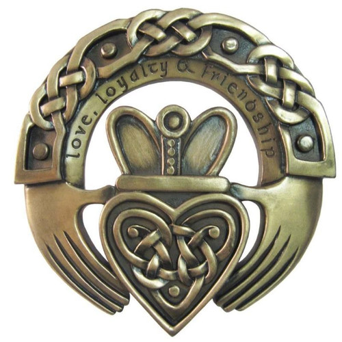 Royal Tara Claddagh Ring Plaque Front view Keilys.com
