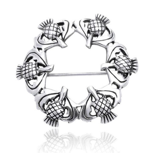 GS-TBGC901933-set Flower Of Scotland Pin 925 Sterling Silver Keilys.com