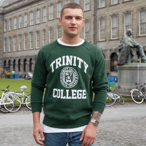 TRIN5005 Trinity College Dublin Crest Sweatshirt Keilys.com