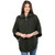 SAOL Funnel Neck Poncho Jacket Army Green Studio Keilys.com