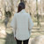 SAOL Funnel Neck Poncho Jacket Beige Rear view  Keilys.com