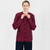 ML115-112 Ladies Traditional Aran Cardigan Velvet Reed Color Front View Keilys.com