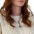 ML128 Aran Merino Wool Zip Hooded Long Knit Cardigan White Color Keilys.com