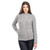 ML136-103 Aran Cable Knit Side Zip Merino Cardigan Grey Keilys.com
