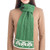 St Patrick's Day Ladies Loop Aran Wool Scarf Green Keilys.com