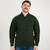 MM203-102 Aran Mens Shawl Collar Single Button Sweater Army Green Keilys.com