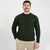 MM208-102 Men's Irish Aran Crew Neck Sweater Army Green Keilys.com
