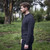 MM208-111 Men's Irish Aran Crew Neck Sweater Merino wool Black Keilys.com
