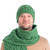 Irish Wool Cable Knit Hat for Men Green Keilys.com