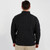 MM902-101 Men's Zip Neck Heavyweight Aran Sweater Charcoal Back View Keilys.com