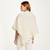B819 Traditional Buttoned Merino Wool Irish Cape Classic Aran Rear view Keilys.com