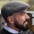77B2-513B Hanna Hats Herringbone Irish Tweed Cap Gray Color Keilys.com