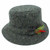 832-C6/1 Hanna Hats Irish Tweed Walking Cap Dark Green Fleck Salt & Pepper Keilys.com