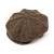 95B2-412G Hanna Hats Irish Tweed Eight Piece Cap Brown Fleck Salt & Pepper Keilys.com