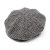 95B2-513B Hanna Hats Irish Tweed Eight Piece Cap Grey Herringbone Keilys.com