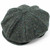 95B2-C6/1 Hanna Hats Irish Tweed Eight Piece Cap Dark Green Fleck Salt & Pepper Keilys.com