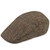 DTC2-C001YM Hanna Hats Donegal Touring Cap Tweed  Country Green Herringbone with Tan Overcheck Keilys.com
