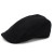 DTC2-66454 Hanna Hats Donegal Tweed Touring Cap Black Wool Keilys.com