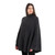 Women's Turtleneck Irish Wool Poncho Charcoal Keilys.com