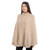 Women's Turtleneck Irish Wool Poncho Parsnip Keilys.com