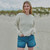A823162 Aran Traditional Women's 100% Merino Inisheer Sweater Natural White Color Keilys.com