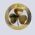 Irish Shamrock Metal Wall Hang  polished Brass Keilys.com