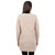 ML166-109 Aran Open Front Long Coat Back View Keilys.com