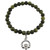 Shop Charm Bracelet Connemara Marble with Claddagh Design On Keilys.com