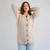 ML163-109 Women's Aran Shawl Collar Cardigan Keilys.com