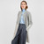 AWL320-303 Women's Herringbone Wool Coat Grey Shop online on Keilys.com