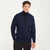 A758161 Aran Men's Irish V-Neck Cable Knit Cardigan Navy Blue Color Keilys.com