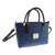 GA-LB1228-COL097 Harris Tweed 'Brora' Small Tote Bag by Glen Appin in Blue Basket Weave Color Keilys.com