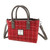 GA-LB1228-COL102 Harris Tweed 'Brora' Small Tote Bag by Glen Appin in Red Check Color Keilys.com