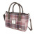 GA-LB1228-COL154-Pink Burgundy Harris Tweed 'Brora' Small Tote Bag by Glen Appin  Keilys.com