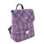 GA-LB1213-COL146-Purple Mint Harris Tweed 'Tummel' Mini Backpack by Glen Appin Keilys.com