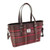 GA-LB1028-COL144 Harris Tweed 'Spey' Tote Bag by Glen Appin in Burgundy & Pink Stewart Tartan Color Keilys.com