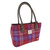 GA-LB1003-COL142 Harris Tweed 'Cassley' Classic Handbag by Glen Appin in Orange/Purple Tartan Color Keilys.com