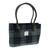 GA-LB1003-COL095 Harris Tweed 'Cassley' Classic Handbag by Glen Appin Grey/Black Tartan Keilys.com
